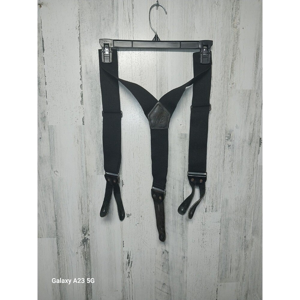 Works By Welch 2" Y Back Button On Suspenders - Picture 2 of 3